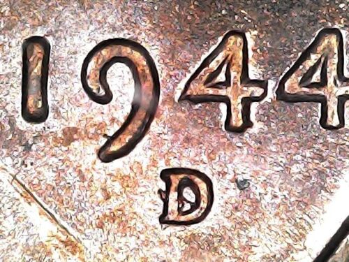 1944 D over S Lincoln Wheat Cent TYPE 2